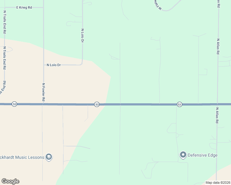 map of restaurants, bars, coffee shops, grocery stores, and more near 16155 North Mountain View Road in Rathdrum