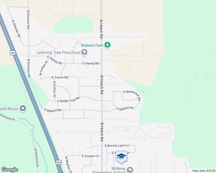 map of restaurants, bars, coffee shops, grocery stores, and more near 610 East Canterbury Lane in Colbert