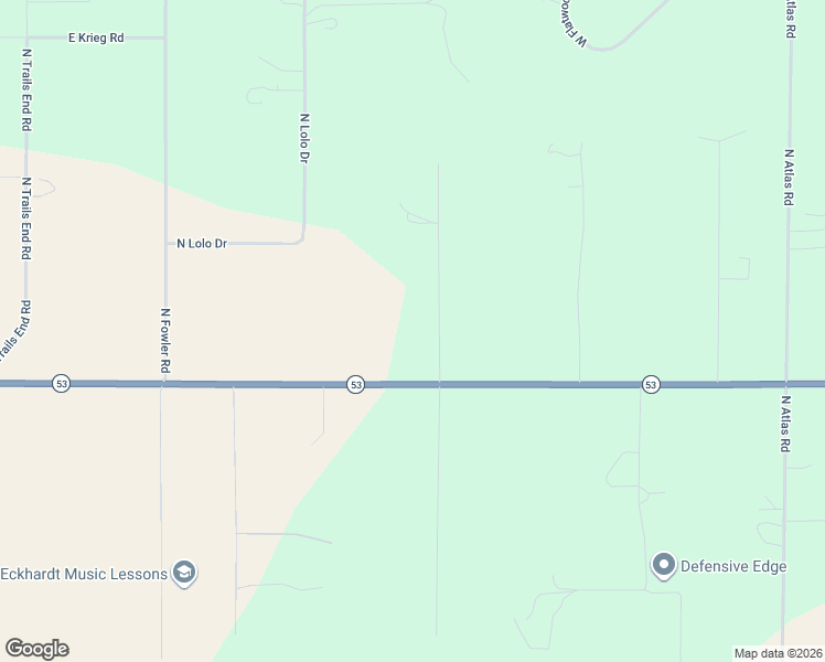 map of restaurants, bars, coffee shops, grocery stores, and more near 16155 North Mountain View Road in Rathdrum