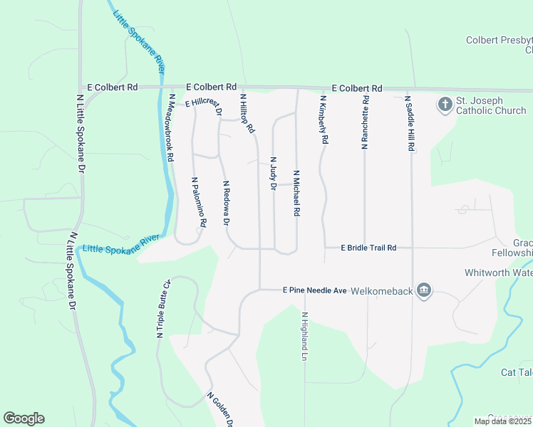 map of restaurants, bars, coffee shops, grocery stores, and more near 17707 North Judy Drive in Colbert