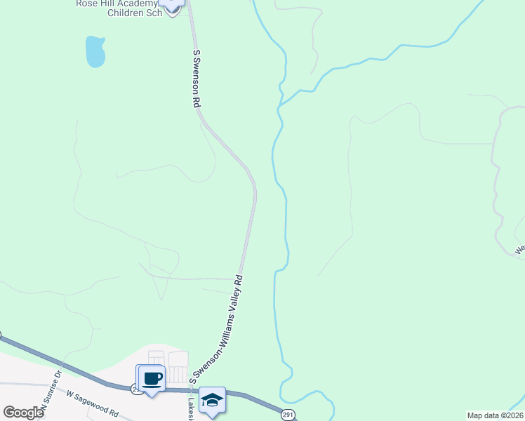 map of restaurants, bars, coffee shops, grocery stores, and more near 5701 South Swenson Road in Nine Mile Falls