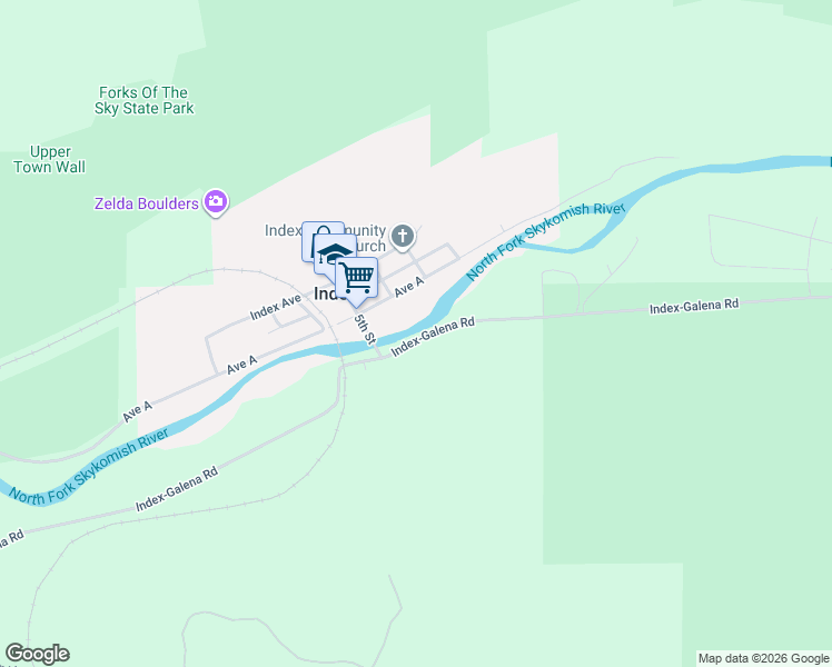 map of restaurants, bars, coffee shops, grocery stores, and more near 512 Avenue A in Index