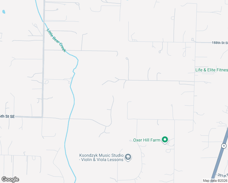 map of restaurants, bars, coffee shops, grocery stores, and more near 19405 58th Avenue Southeast in Bothell