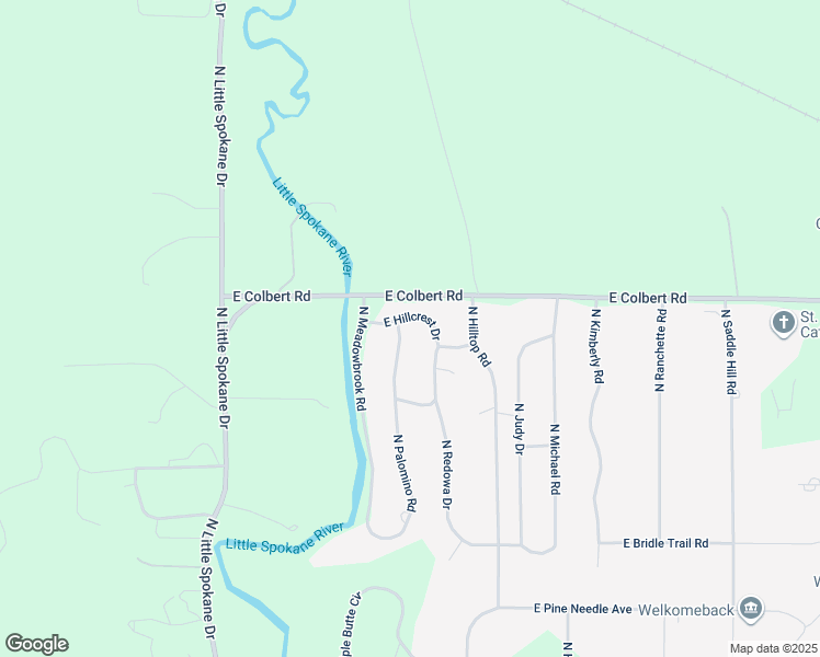 map of restaurants, bars, coffee shops, grocery stores, and more near 18204 North Palomino Road in Colbert