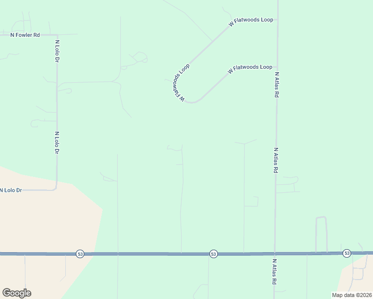 map of restaurants, bars, coffee shops, grocery stores, and more near 16649 North Sitka Road in Rathdrum