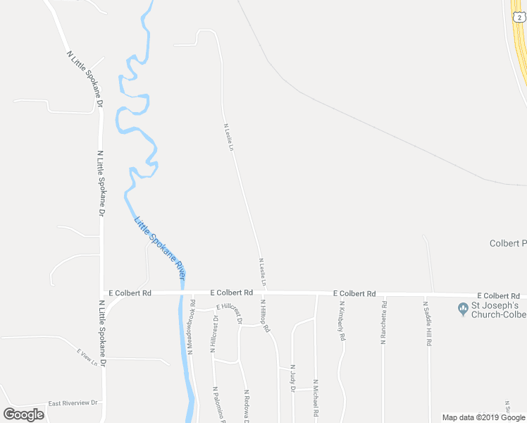 map of restaurants, bars, coffee shops, grocery stores, and more near 18614 North Leslie Lane in Colbert