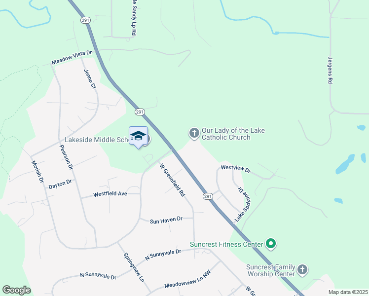 map of restaurants, bars, coffee shops, grocery stores, and more near 6142 Washington 291 in Nine Mile Falls