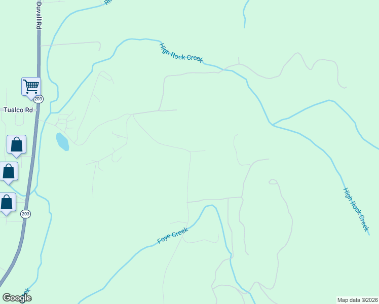 map of restaurants, bars, coffee shops, grocery stores, and more near 12765 North High Rock Road in Monroe