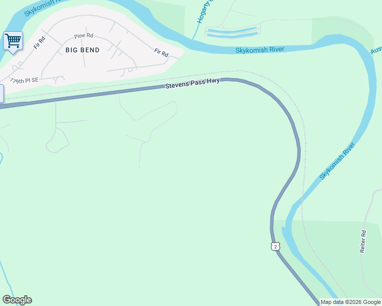 map of restaurants, bars, coffee shops, grocery stores, and more near U.S. Route 2 in Gold Bar
