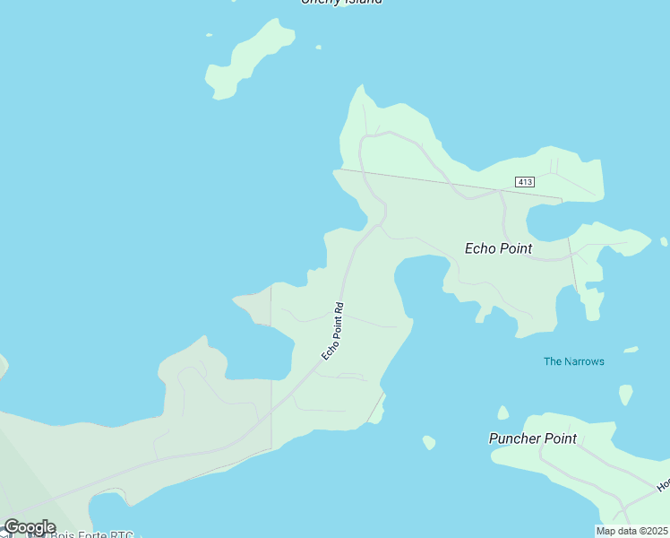 map of restaurants, bars, coffee shops, grocery stores, and more near 5835 Echo Point Road in Tower