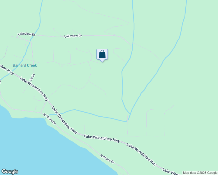 map of restaurants, bars, coffee shops, grocery stores, and more near 77 Byron Lane in Leavenworth