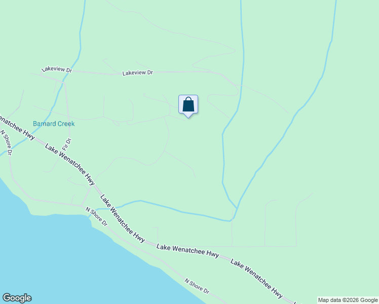 map of restaurants, bars, coffee shops, grocery stores, and more near 77 Byron Lane in Leavenworth