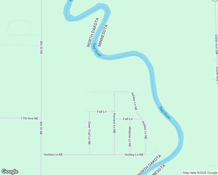 map of restaurants, bars, coffee shops, grocery stores, and more near 772 Ashley Lane Northeast in Thompson