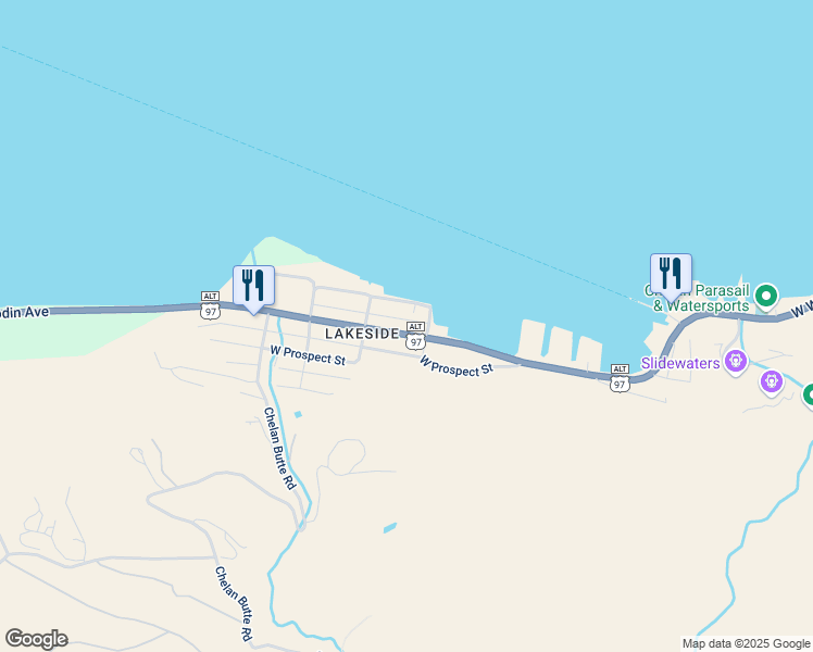 map of restaurants, bars, coffee shops, grocery stores, and more near 2020 West Woodin Avenue in Chelan