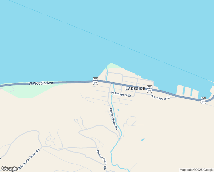 map of restaurants, bars, coffee shops, grocery stores, and more near 2227 West Prospect Street in Chelan