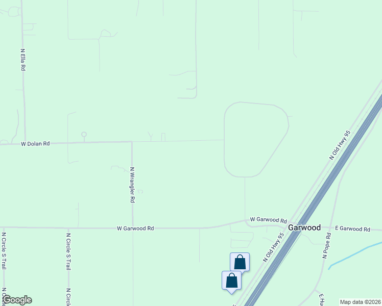 map of restaurants, bars, coffee shops, grocery stores, and more near 544 West Dolan Road in Rathdrum