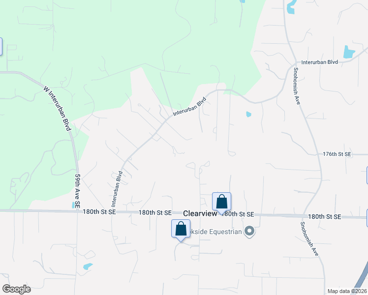 map of restaurants, bars, coffee shops, grocery stores, and more near 17321 Interurban Boulevard in Snohomish