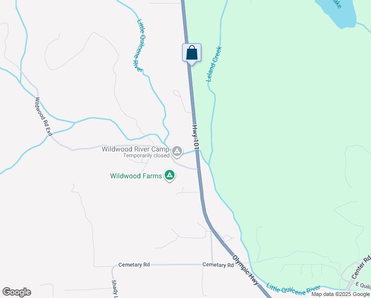 map of restaurants, bars, coffee shops, grocery stores, and more near 293522 U.S. 101 in Quilcene
