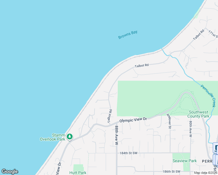 map of restaurants, bars, coffee shops, grocery stores, and more near 17626 Talbot Road in Edmonds