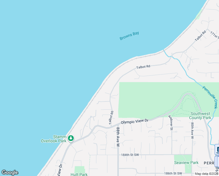 map of restaurants, bars, coffee shops, grocery stores, and more near 17626 Talbot Road in Edmonds