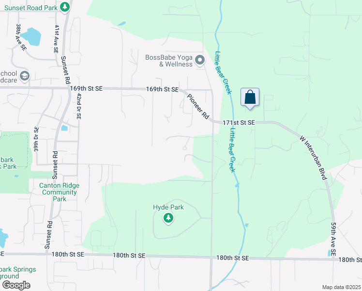 map of restaurants, bars, coffee shops, grocery stores, and more near 17226 51st Avenue Southeast in Bothell