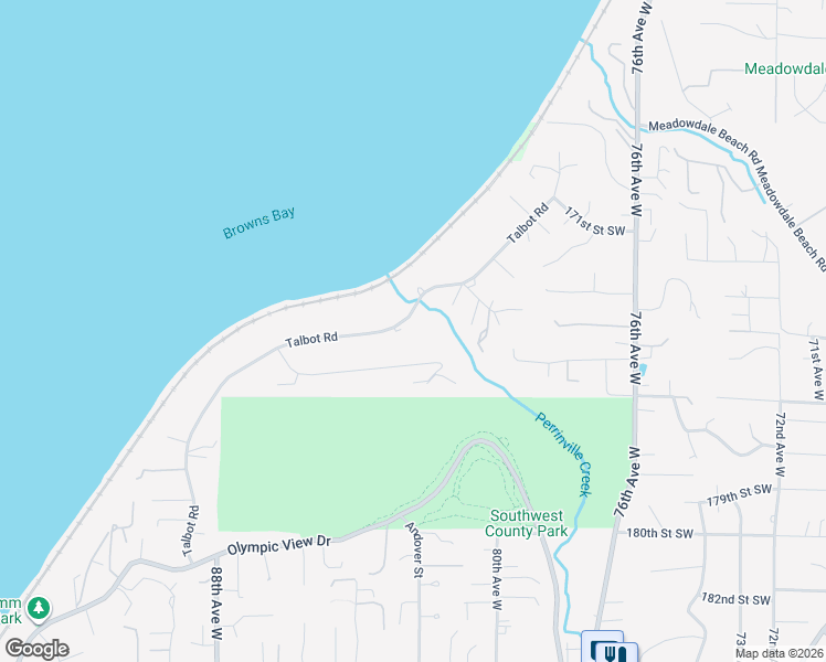 map of restaurants, bars, coffee shops, grocery stores, and more near 8228 Talbot Road in Edmonds