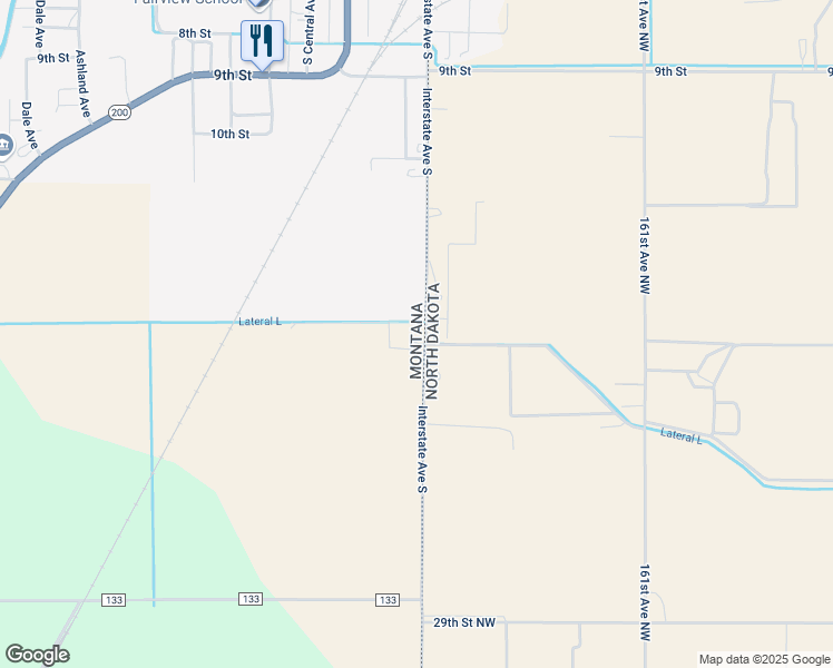 map of restaurants, bars, coffee shops, grocery stores, and more near 13225 County Road 356 in Fairview