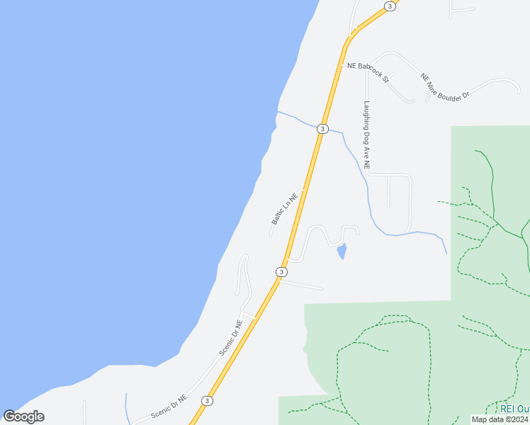 map of restaurants, bars, coffee shops, grocery stores, and more near 31101 Baltic Lane Northeast in Poulsbo