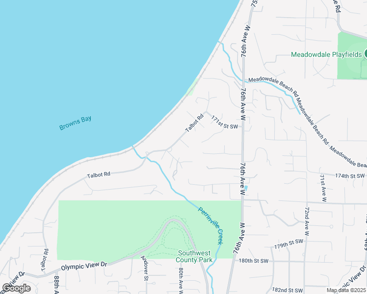 map of restaurants, bars, coffee shops, grocery stores, and more near 17202 Sealawn Place in Edmonds