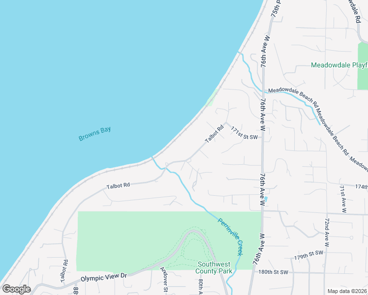 map of restaurants, bars, coffee shops, grocery stores, and more near 8112 Talbot Road in Edmonds