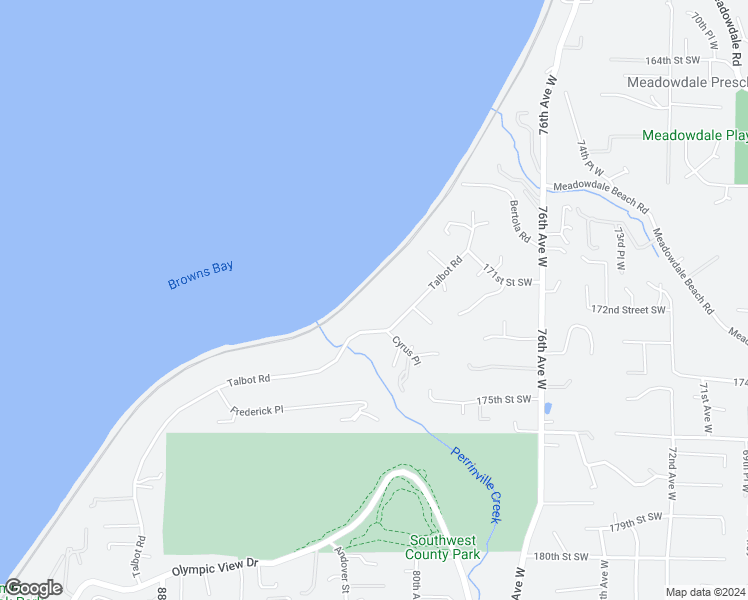 map of restaurants, bars, coffee shops, grocery stores, and more near 8001 Talbot Road in Edmonds
