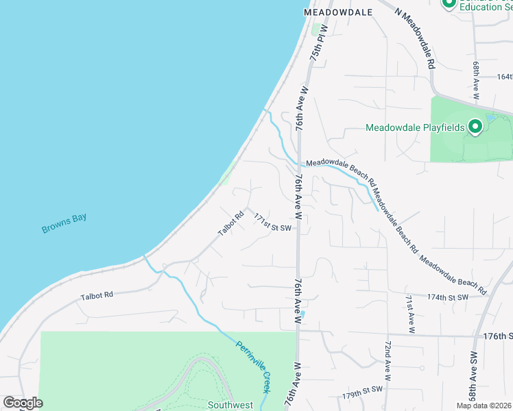 map of restaurants, bars, coffee shops, grocery stores, and more near 16915 Talbot Road in Edmonds