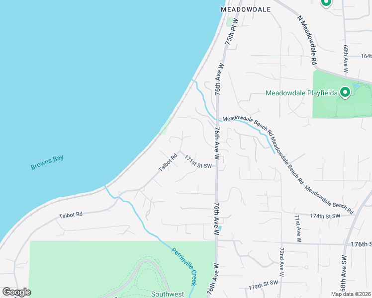 map of restaurants, bars, coffee shops, grocery stores, and more near 16915 Talbot Road in Edmonds