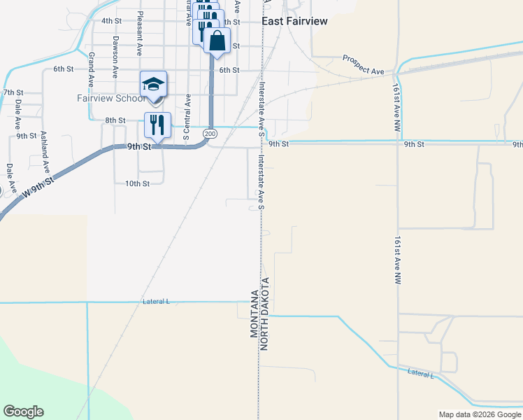 map of restaurants, bars, coffee shops, grocery stores, and more near County Road 356 in Fairview