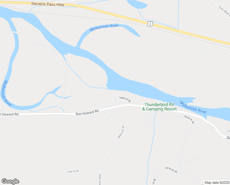 map of restaurants, bars, coffee shops, grocery stores, and more near 26015 166th Street Southeast in Monroe