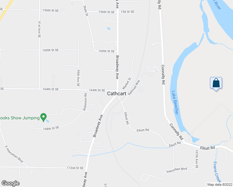 map of restaurants, bars, coffee shops, grocery stores, and more near  in Cathcart