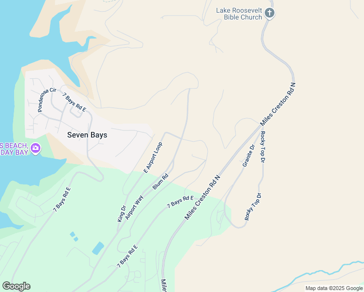 map of restaurants, bars, coffee shops, grocery stores, and more near 411 Airport Way in Seven Bays