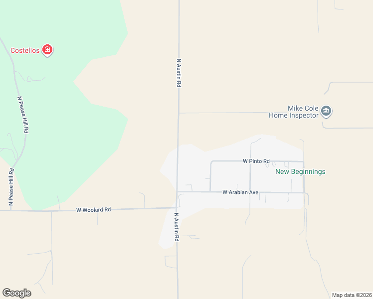 map of restaurants, bars, coffee shops, grocery stores, and more near 21008 North Austin Road in Colbert