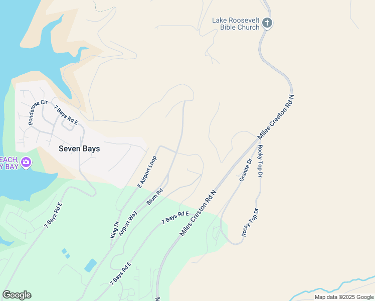 map of restaurants, bars, coffee shops, grocery stores, and more near 411 Airport Way in Seven Bays