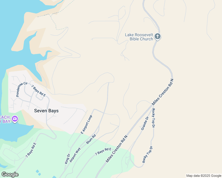 map of restaurants, bars, coffee shops, grocery stores, and more near 402 Airport Way in Seven Bays