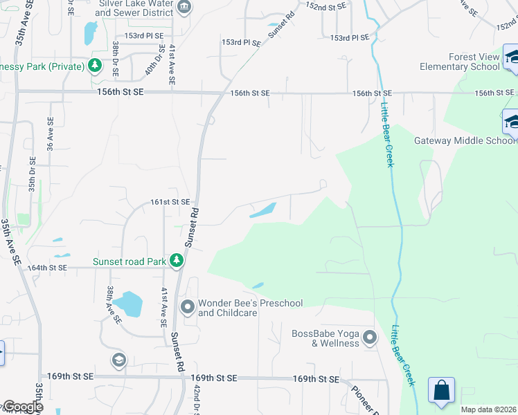 map of restaurants, bars, coffee shops, grocery stores, and more near 4430 Strumme Road in Bothell