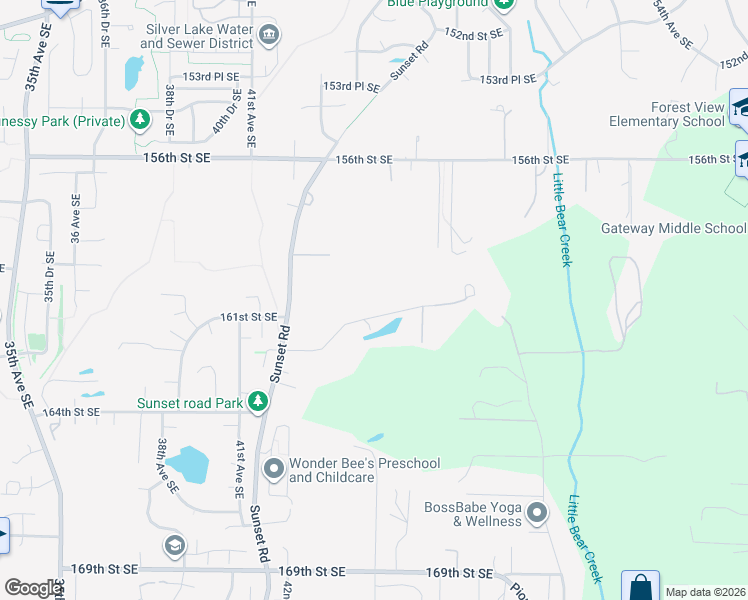 map of restaurants, bars, coffee shops, grocery stores, and more near 4430 Strumme Road in Bothell