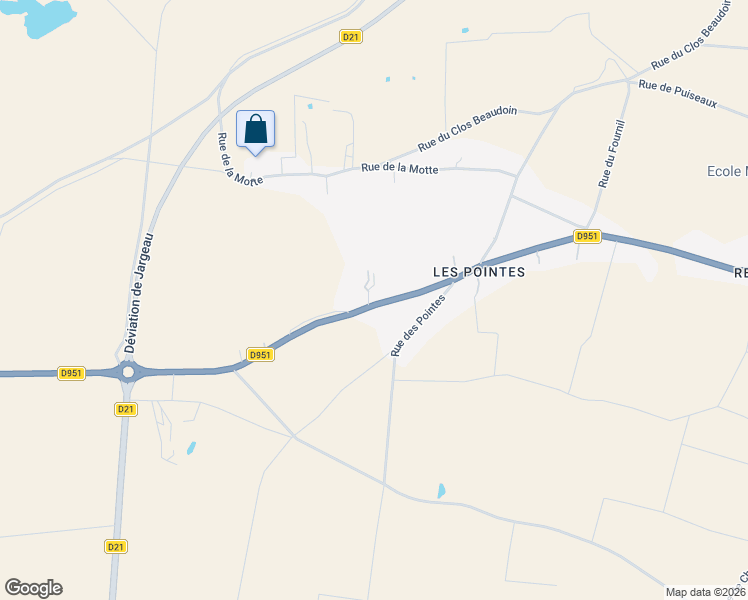 map of restaurants, bars, coffee shops, grocery stores, and more near 134 Route d'Orléans in Darvoy