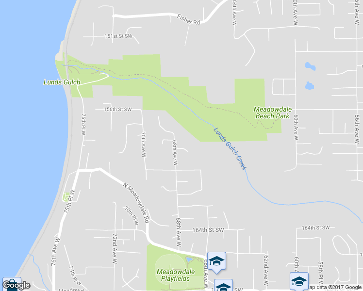 map of restaurants, bars, coffee shops, grocery stores, and more near 6723 158th Place Southwest in Edmonds