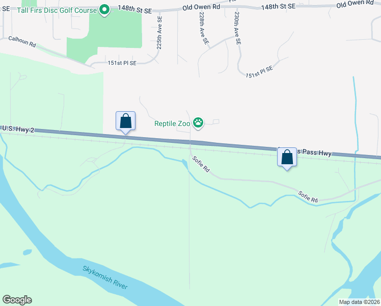 map of restaurants, bars, coffee shops, grocery stores, and more near in Woods Creek