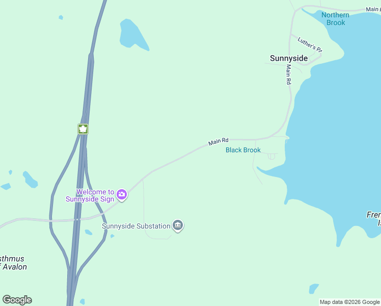 map of restaurants, bars, coffee shops, grocery stores, and more near Main Road in Arnold's Cove