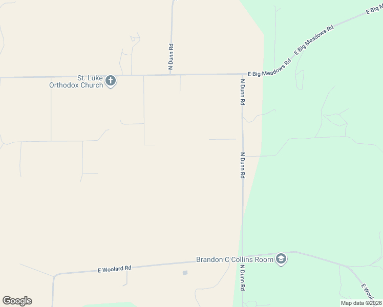 map of restaurants, bars, coffee shops, grocery stores, and more near 8818 East Little Deep Creek Road in Colbert