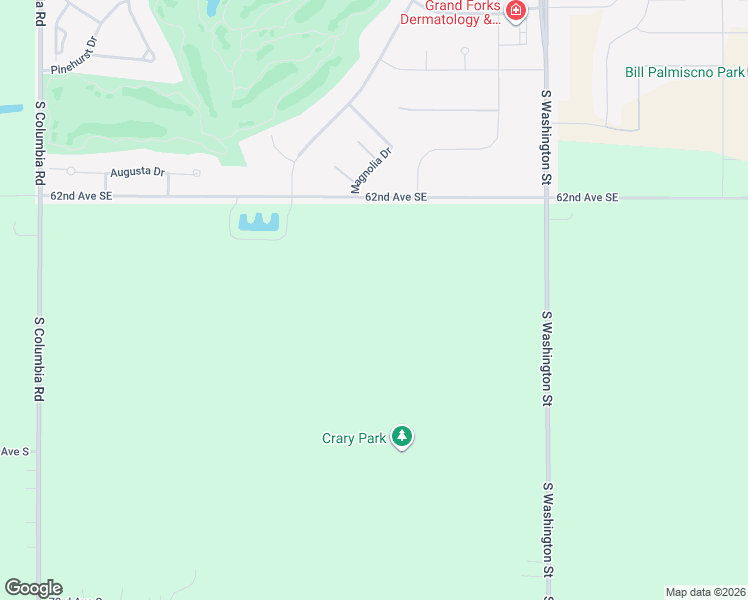 map of restaurants, bars, coffee shops, grocery stores, and more near 2251 62nd Avenue Southeast in Grand Forks