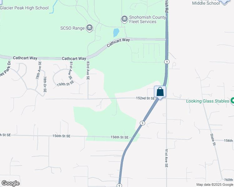 map of restaurants, bars, coffee shops, grocery stores, and more near 8531 152nd Street Southeast in Snohomish