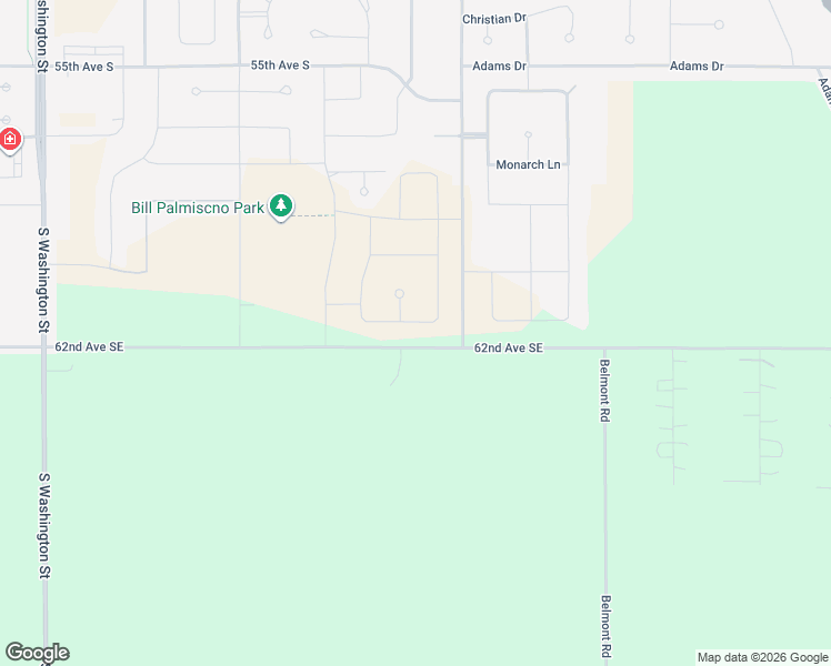 map of restaurants, bars, coffee shops, grocery stores, and more near 62nd Avenue Southeast in Grand Forks